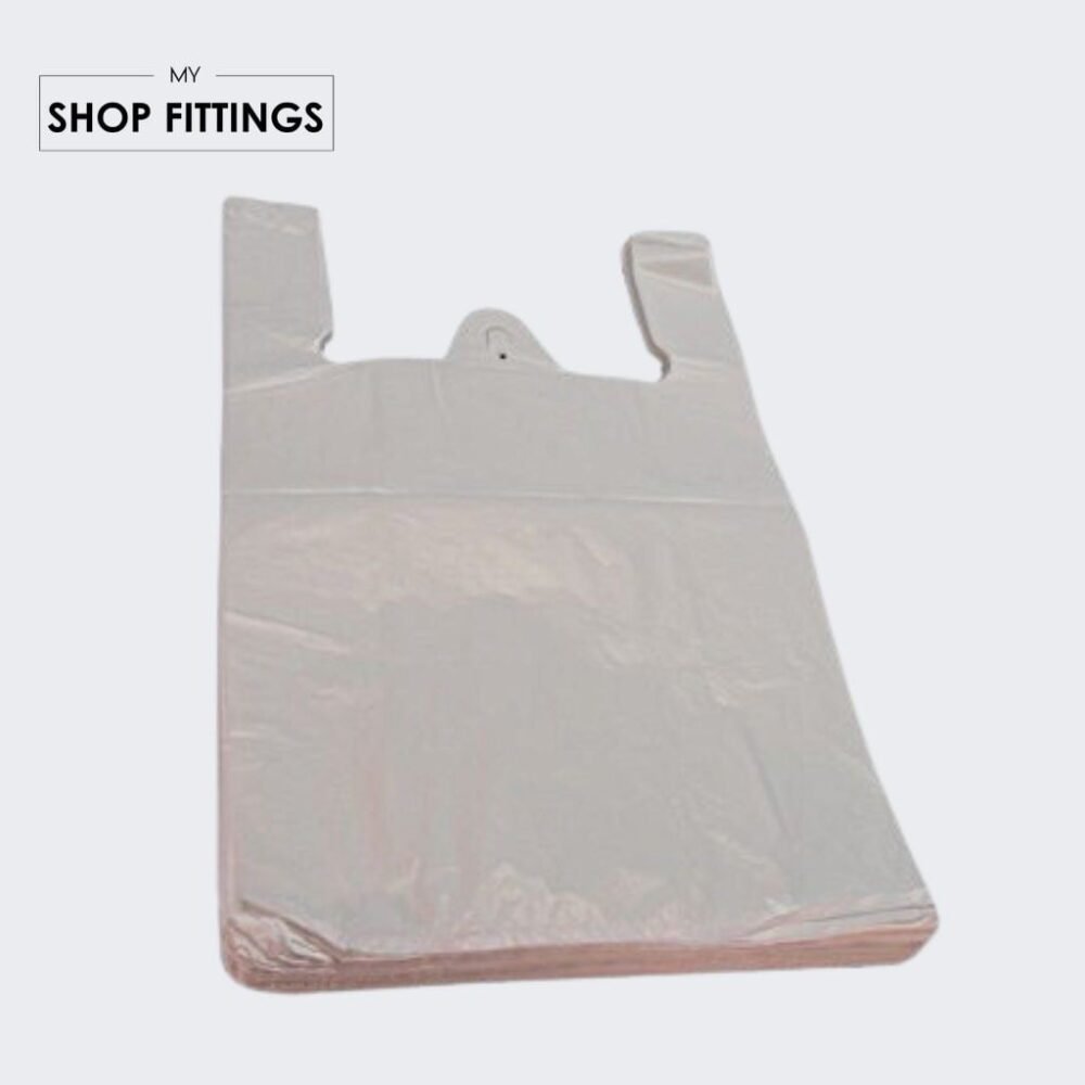 Buy 13x19x23 Large Jumbo Vest Plastic Carrier Bags Strong My