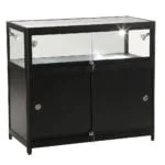 Glass Black Showcase Display