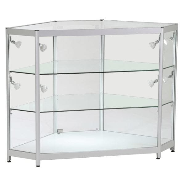 Full Glass Corner Showcase