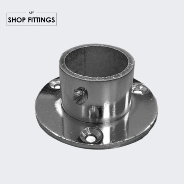 Pole / Rail Heavy Duty Wall / Floor Flange Bracket for 25mm Tube My