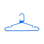 Strong Adult Blue Plastic Hangers