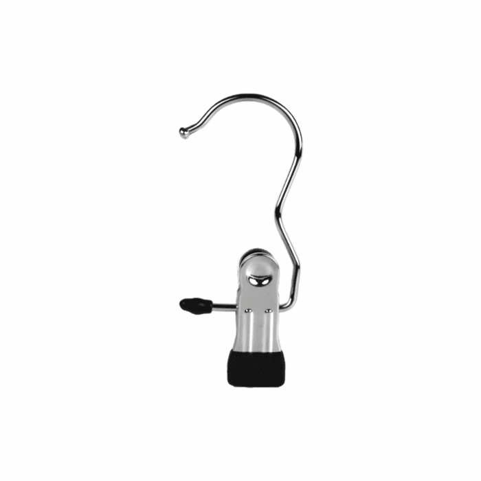 Chrome Metal Non-Slip Single Clip Hangers