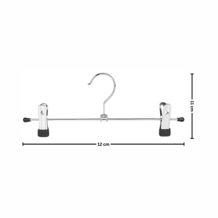 Metal Adjustable Non-Slip Double Clip Hangers - 30cm
