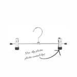 Metal Adjustable Non-Slip Double Clip Hangers - 30cm