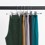 Chrome Metal Adjustable Non-Slip Double Clip Hangers