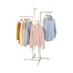 Chrome Display Stand – 4 Straight Arms Clothes Rail