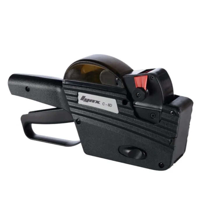 LYNX C-8D One-Line Price Gun with 8 Numeric Bands (3rd Band Alpha for Month)