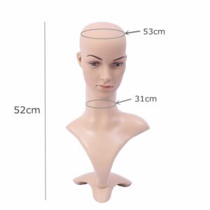 Realistic Female Mannequin Head With Base