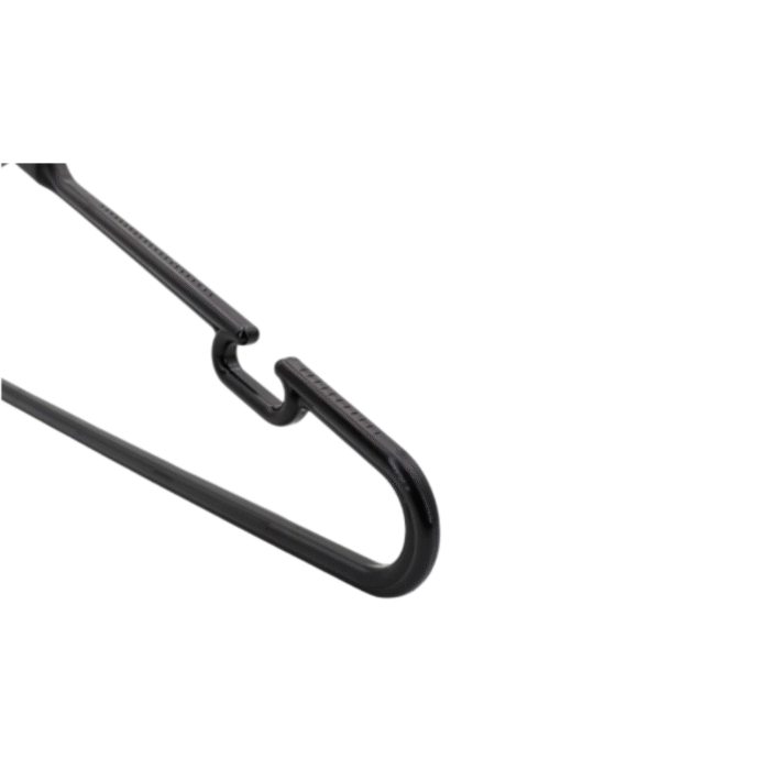 Black Plastic Hangers Shoulder Notches