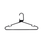Strong Adult Black Plastic Hangers