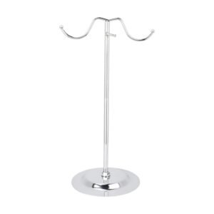 chrome hand bag display stand