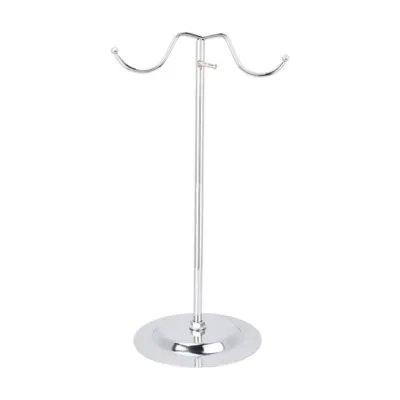 chrome hand bag display stand