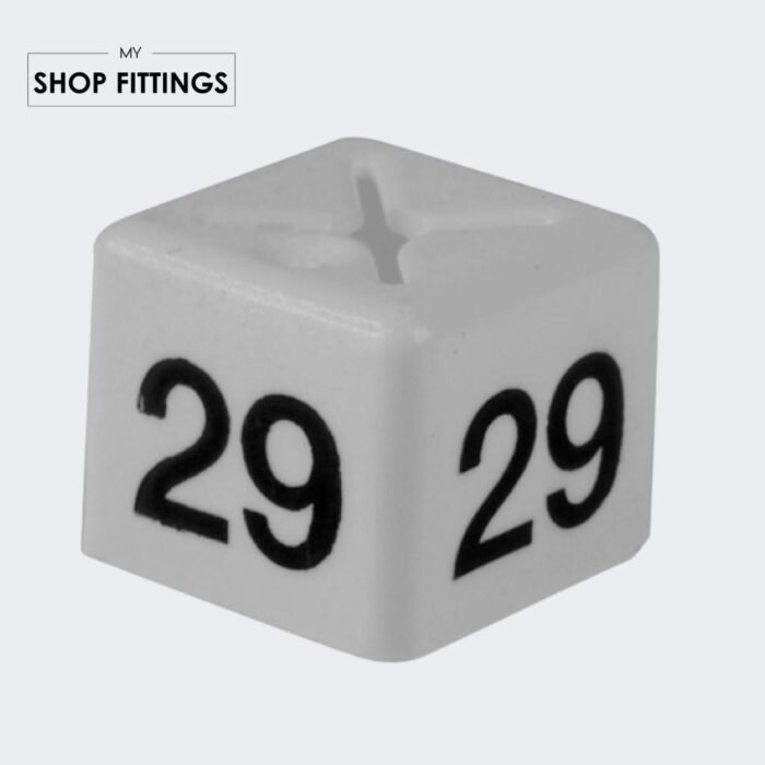 'Size 29' Size cubes - White