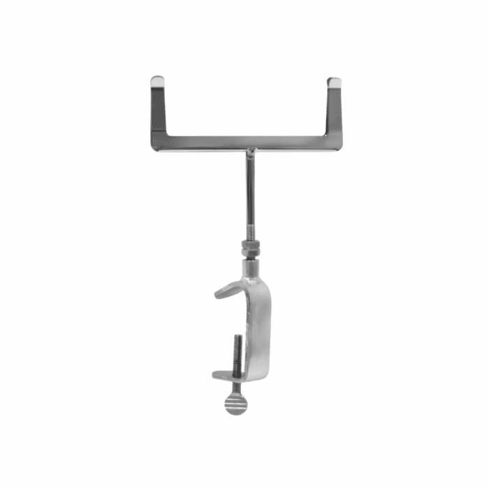 Chrome clamp-on card holder for heavy-duty clothes rail for displaying retail signage