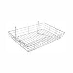 Grid Mesh Hanging Wire Basket - H90 x W600 x D380 for gridwall and mesh panel displays