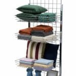 Grid Mesh Hanging Wire Basket H90 x W600 x D380 for gridwall and mesh panel displays