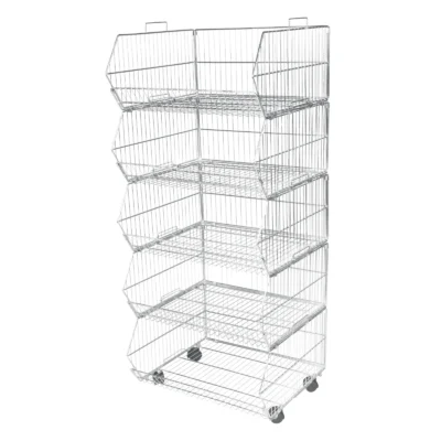 5 Tier Stacking Basket Set – 600mm