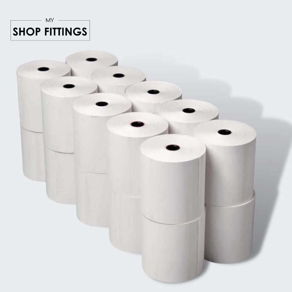 THERMAL ROLL 57 X 40MM FOR PDQ CARD MACHINE (PACK OF 20) My ShopFittings