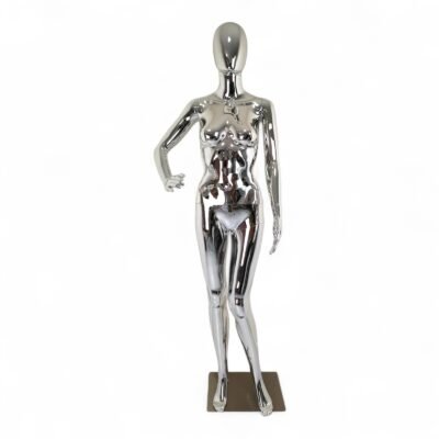 High Quality Luxury Chrome Silver Female Mannequins FE-1S
