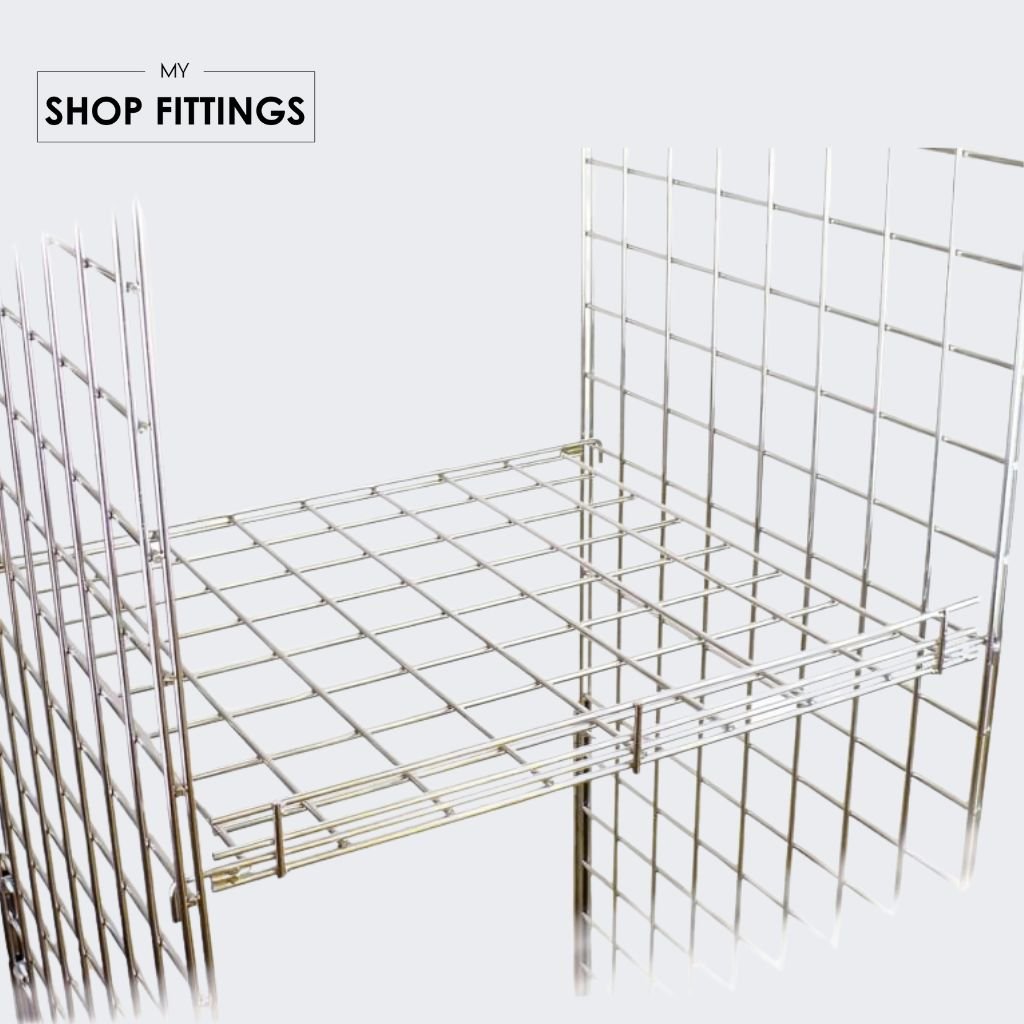 24″X24″FRONT LIPPED SHELF FOR MESH PANEL(GRID PANEL) My ShopFittings