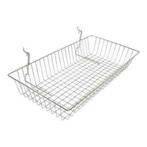 24"x12"x4"wire Basket for Mesh Panel(grid Panel) and Slatwall