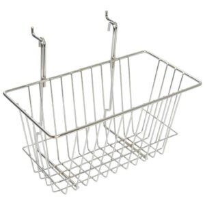 12"x6"x6" Wire Basket for Mesh Panel (Grid Panel) and Slatwall