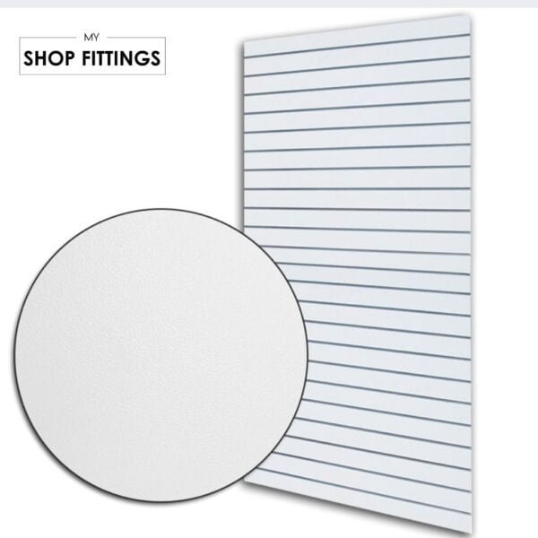 Slatwall Panel White Portrait 1200×2400 My ShopFittings