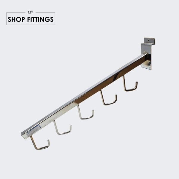 Waterfall 5 Hook Arm for Slatwall - My ShopFittings