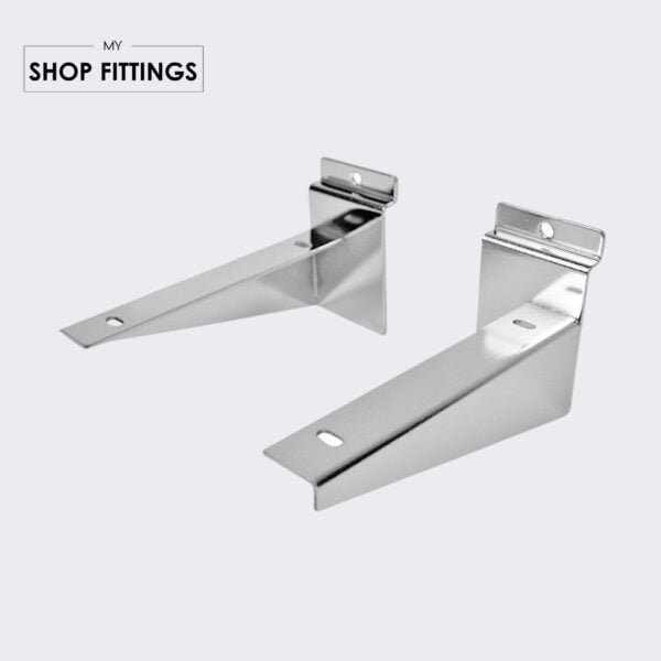 Buy SLATWALL SHELVING BRACKETS (PAIR) 100MM (Copy) My ShopFittings Ltd