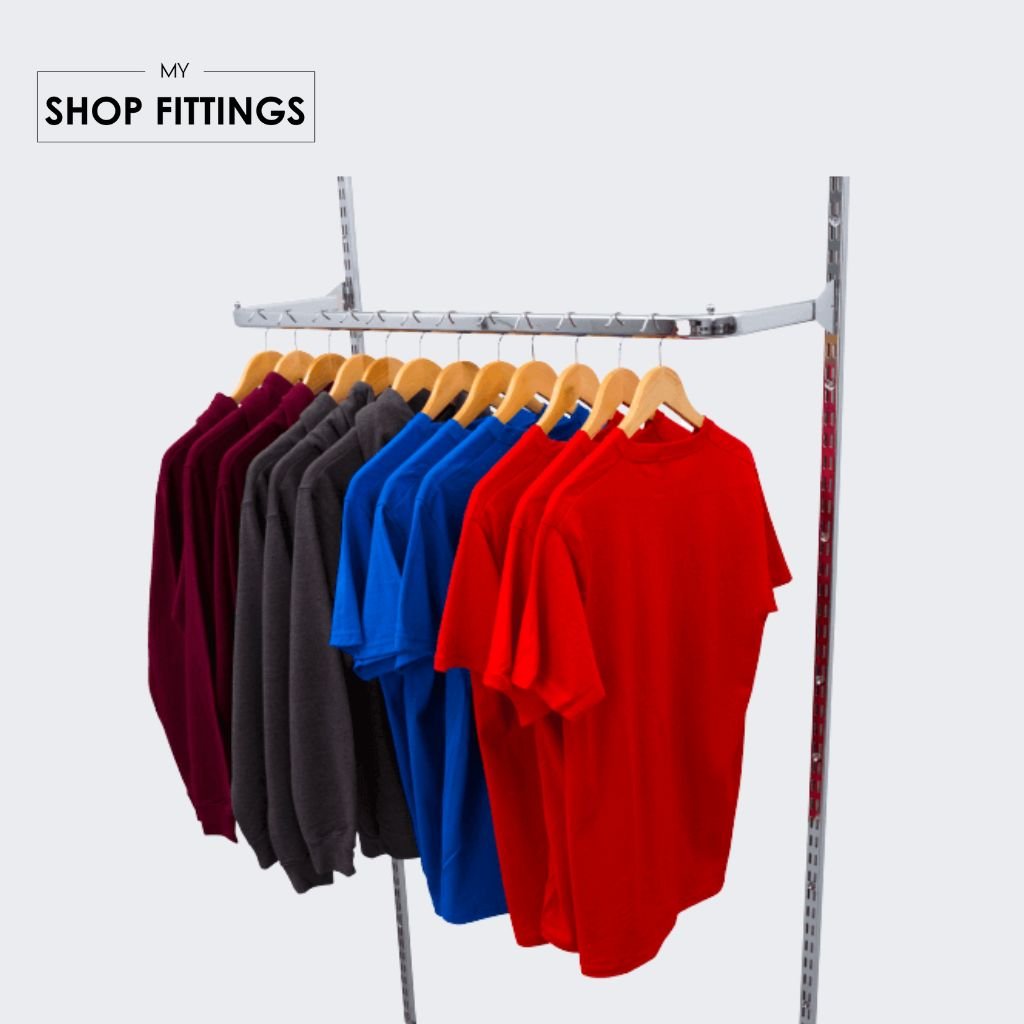 D RAIL FOR TWINSLOT UPRIGHT – 600MM - My ShopFittings