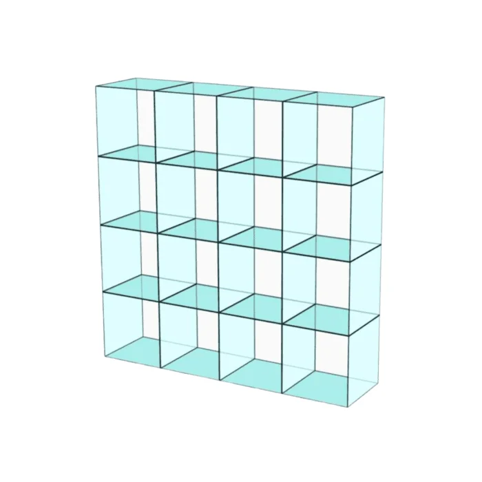 Cube 16 Glass Display