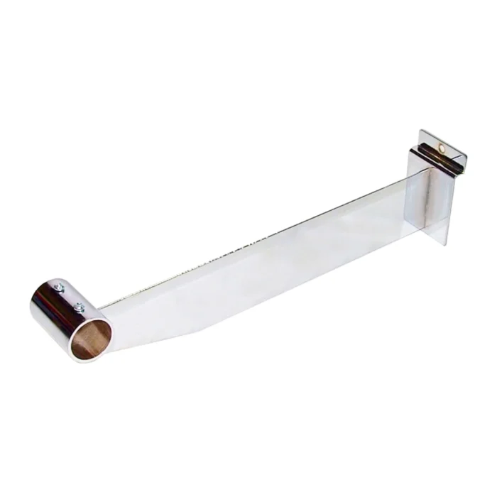 Shoe Shelf For Slatwall Round Tube Hang Rail Bracket For Slatwall - 300mm