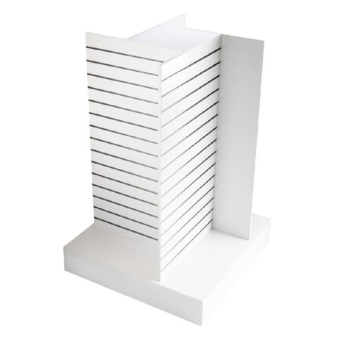 Slat Panel Gondola H Shape - White