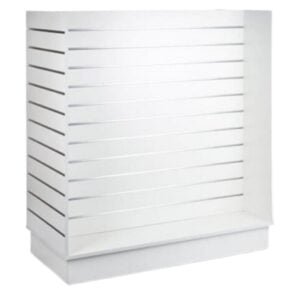 Slat Panel Gondola H Shape - White