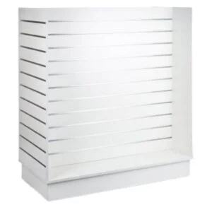 Slat Panel Gondola H Shape - White