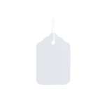 Strung tag 25x15mm