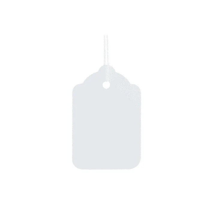 Strung tag 25x15mm