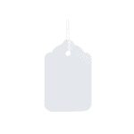 Strung tag 32x22mm