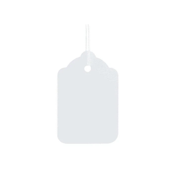 Strung tag 32x22mm
