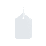 Strung Tag 37x24mm