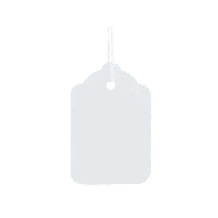 Strung Tag 37x24mm