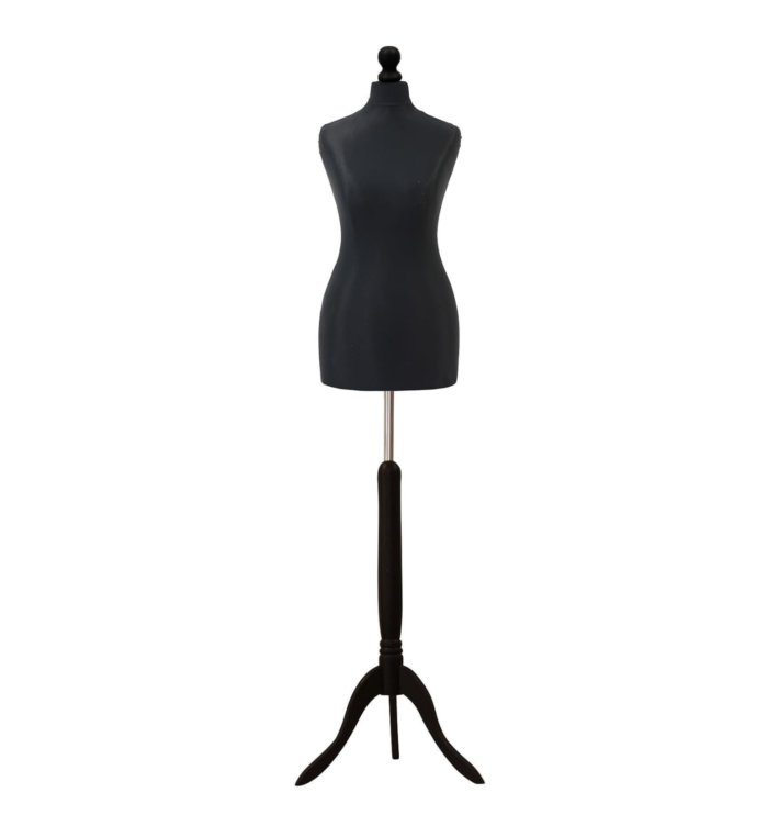 Female Tailors Dummy Bust Size 10/12 - Black