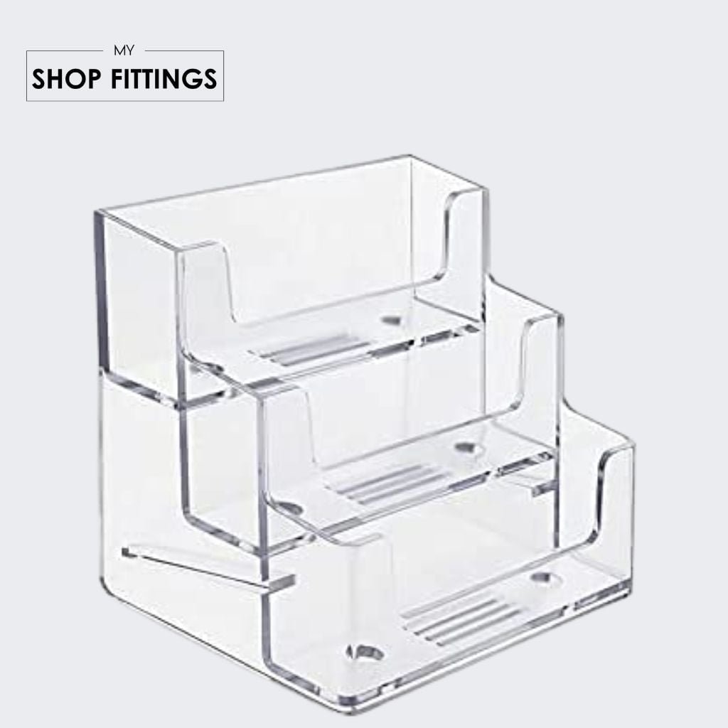 3 Tier Landscape Business Card Holder My ShopFittings