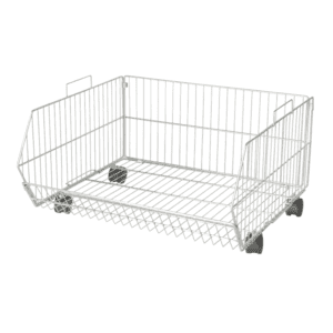 Wire Dump Basket Zinc – 48cmx48cmx78cm