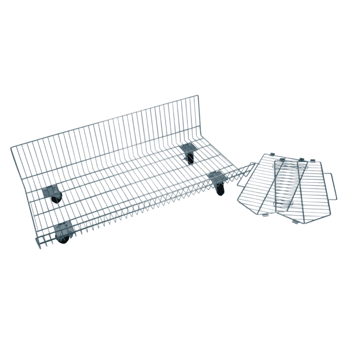 Wire Dump Basket Zinc – 48cmx48cmx78cm