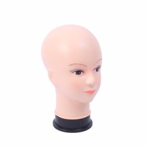 Durable Plastic Tall Dummy Female Head Display