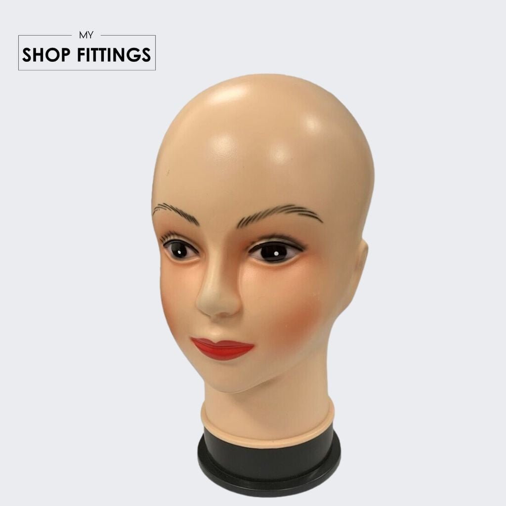 Durable Plastic Tall Dummy Female Head Display My ShopFittings