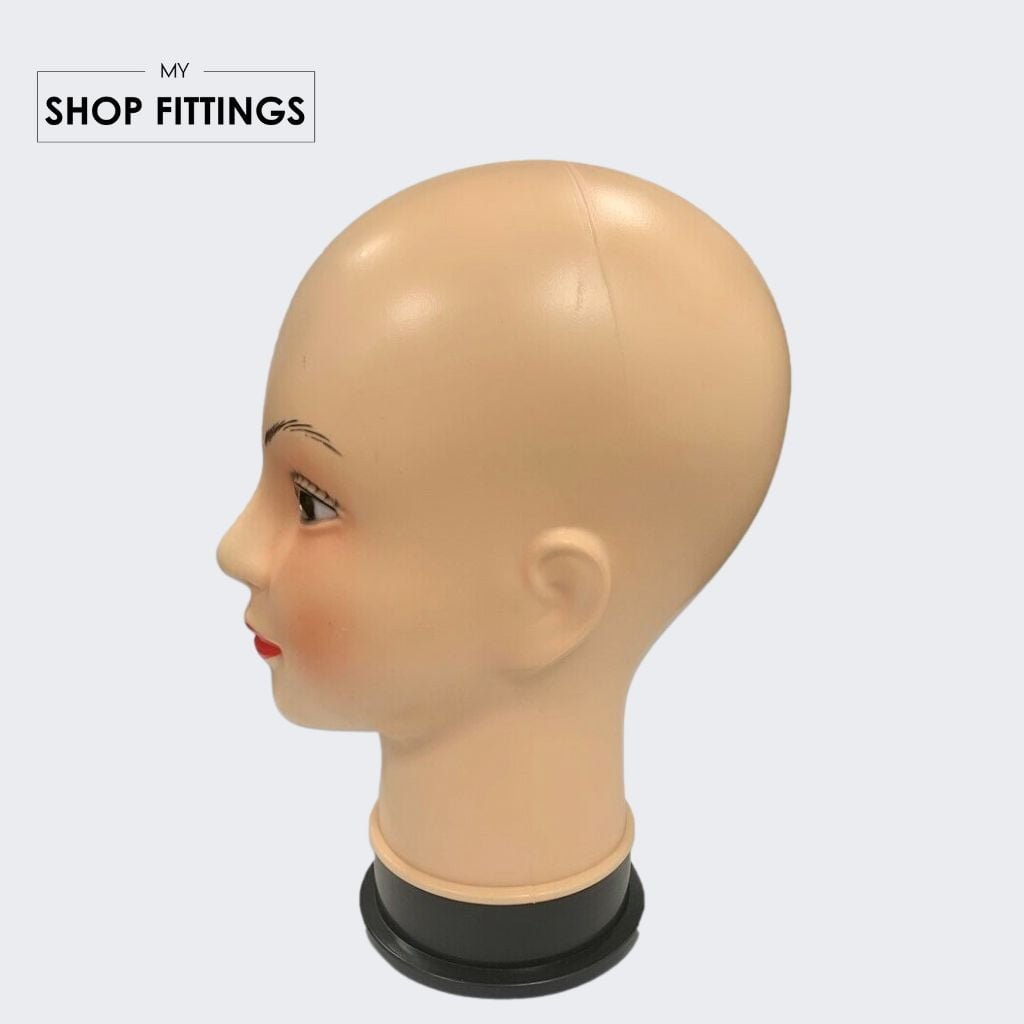 Durable Plastic Tall Dummy Female Head Display My ShopFittings
