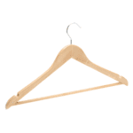 Natural Wooden Hanger For Children’s With Bar and Notches-32cm