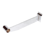 Shoe Shelf For Slatwall Round Tube Hang Rail Bracket For Slatwall - 300mm